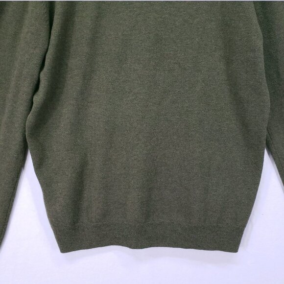Emerald Style Irish 100% Pure New Wool Green Preppy Sweater Sweatshirt Size XL - Picture 12 of 12